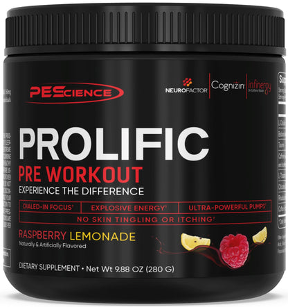 Prolific Pre-Workout Supplement PEScience 