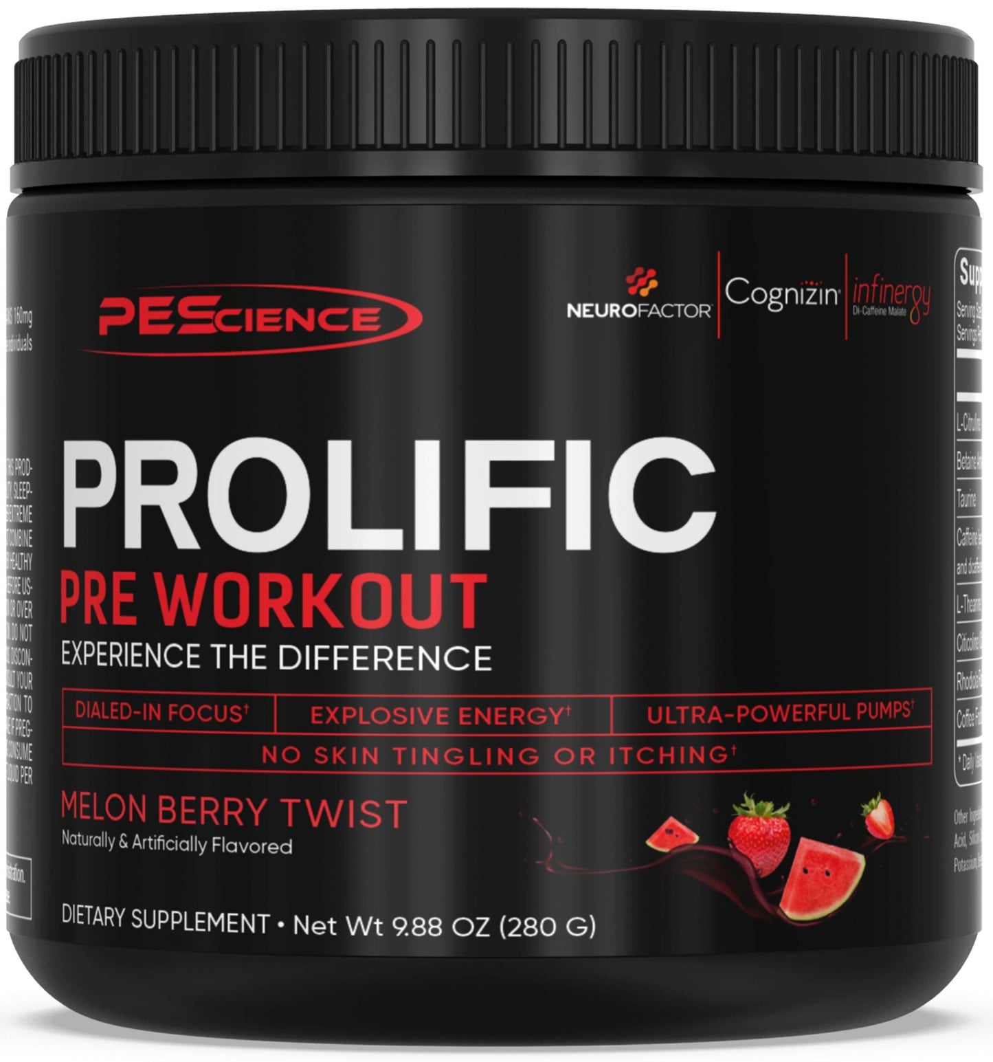 Prolific Pre-Workout Supplement PEScience 