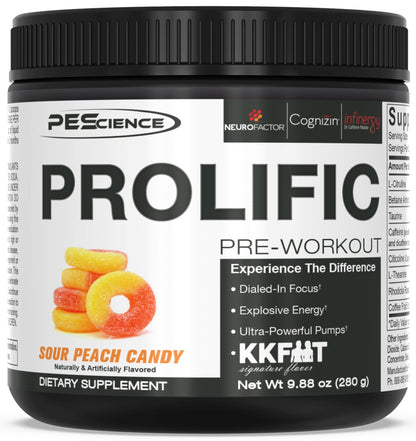 Prolific Supplement PEScience Sour Peach Candy 40 