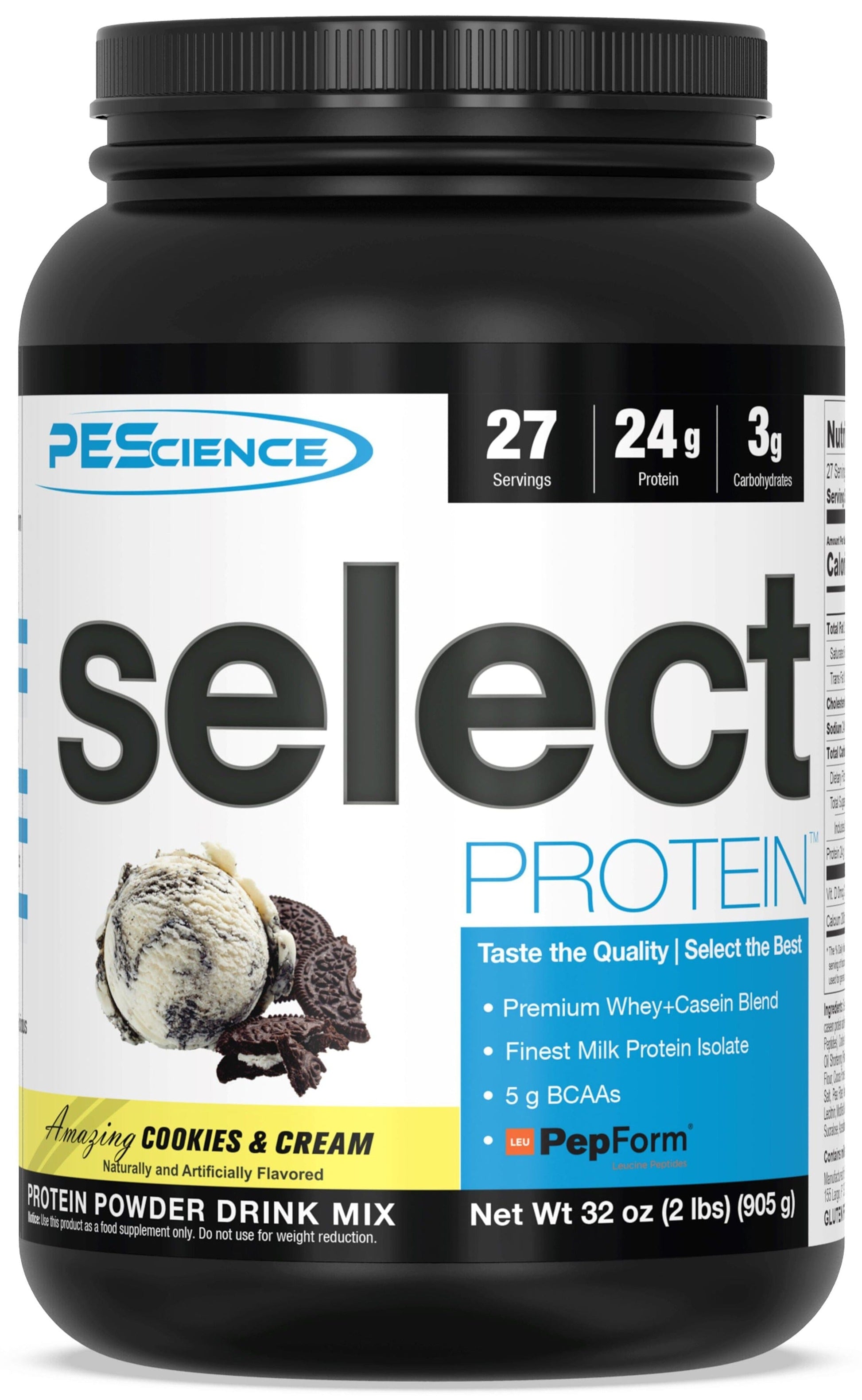 SELECT Protein Protein PEScience Cookies N Cream 27 