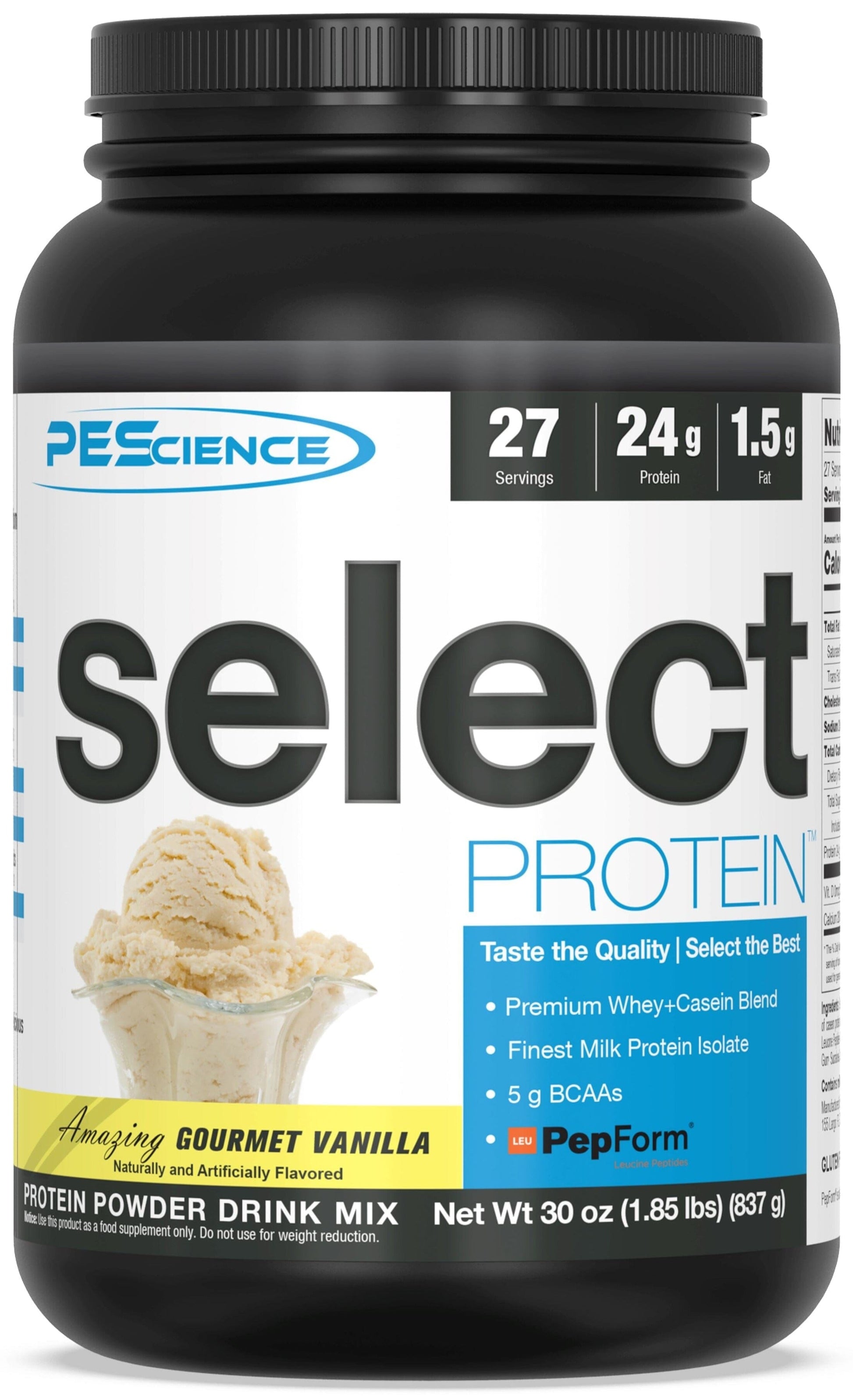 SELECT Protein Protein PEScience Gourmet Vanilla 27 