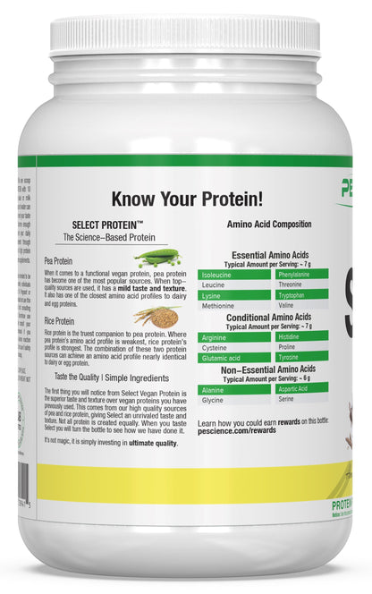 SELECT Vegan Protein Protein PEScience 