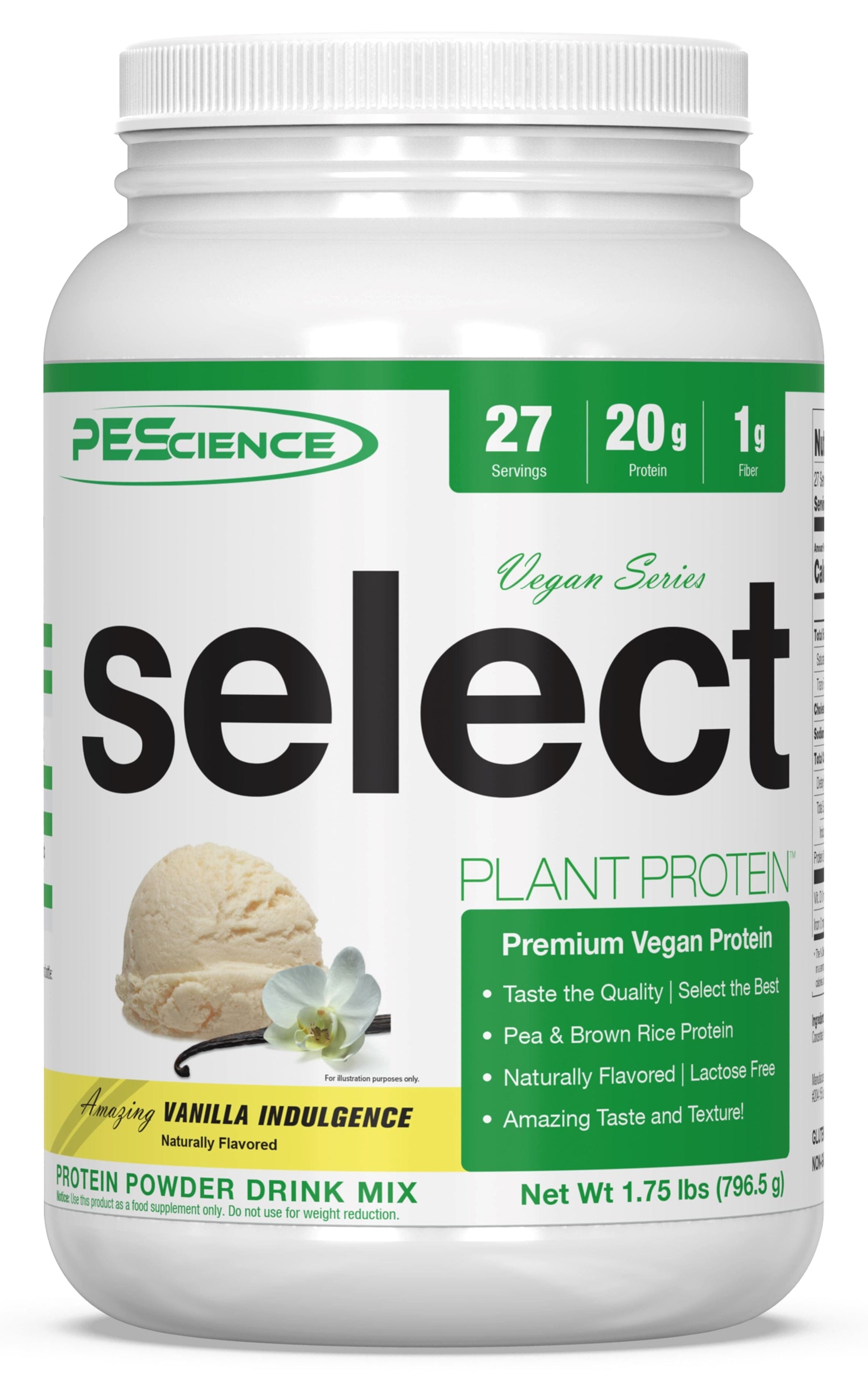 SELECT Vegan Protein Protein PEScience Vegan Vanilla Indulgence 27 